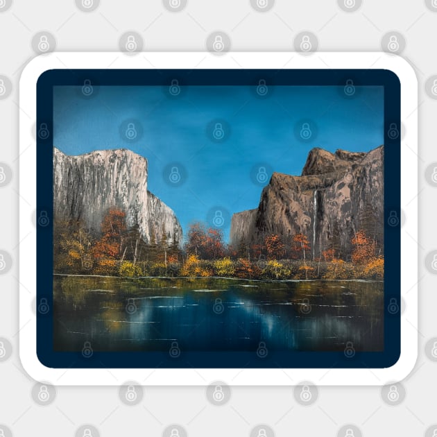 Yosemite Autumn Sticker by J&S mason